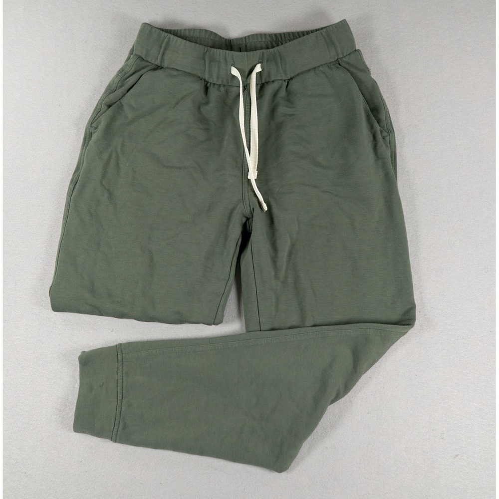 Free Fly Womens Bamboo Jogger Pants Slim Fit Drawstring Olive Green Size S
